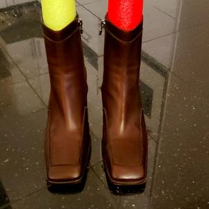 Bally Blown leather boots. Size 8.5 US size
